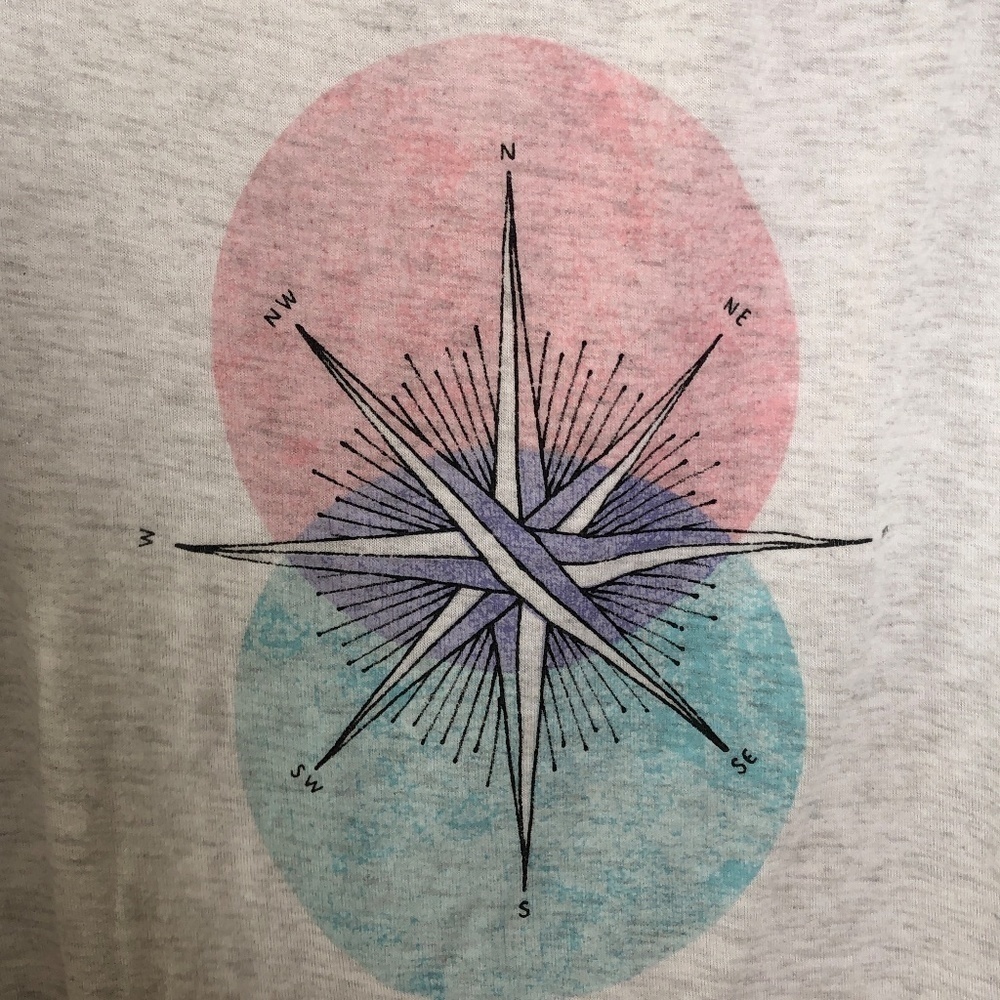 Aeropostale North Star Compass 3/4 baseball tee - Picture 5 of 6